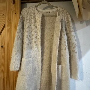 H&M Cream Textured Cardigan